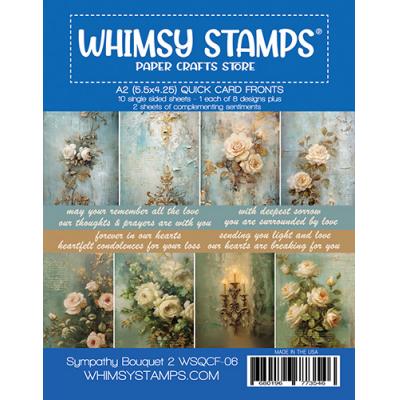 Whimsy Stamps Quick Card Fronts - Sympathy Bouquet 2
